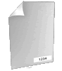 Eintrittskarte DIN A7 1 x nummeriert 4/4 farbig mit beidseitig partieller Glitzer-Lackierung