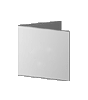 Hochzeitskarte Quadrat 105 x 105 mm 4-seiter 4/4 farbig mit beidseitig partieller UV-Lackierung