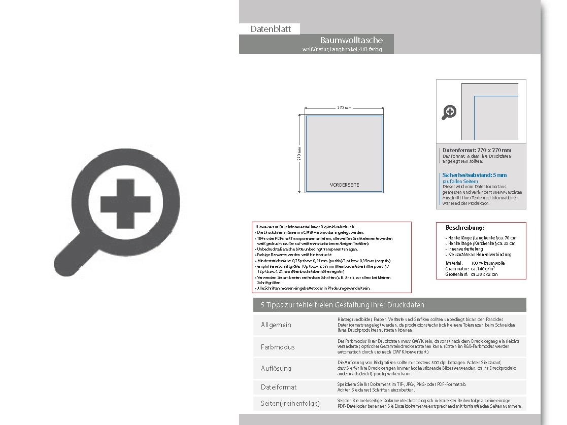 Product Bild baumwolltasche_wei___natur__langhenkel_-_4_0-farbig__einseitig_bedruckt